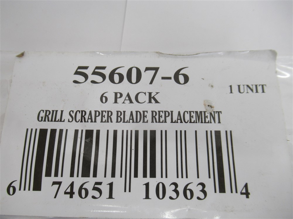 55607-6 , Grill Scraper Blade Replacement (PK 6)