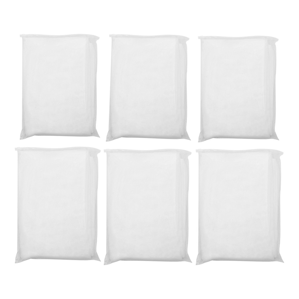 6pcs Weddings Ceiling Drapes Curtains Sheer Voile Backdrop Draping Decor White