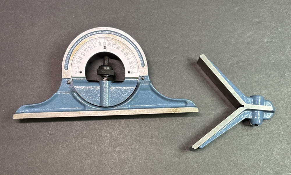 Combination Square Protractor and Center Finder Head - Read