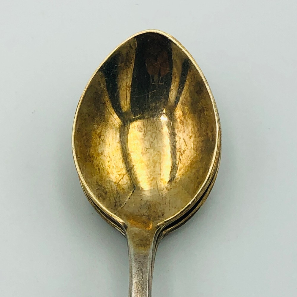 Vintage Coffee spoon Soviet Tallinn Silver 916 gilding