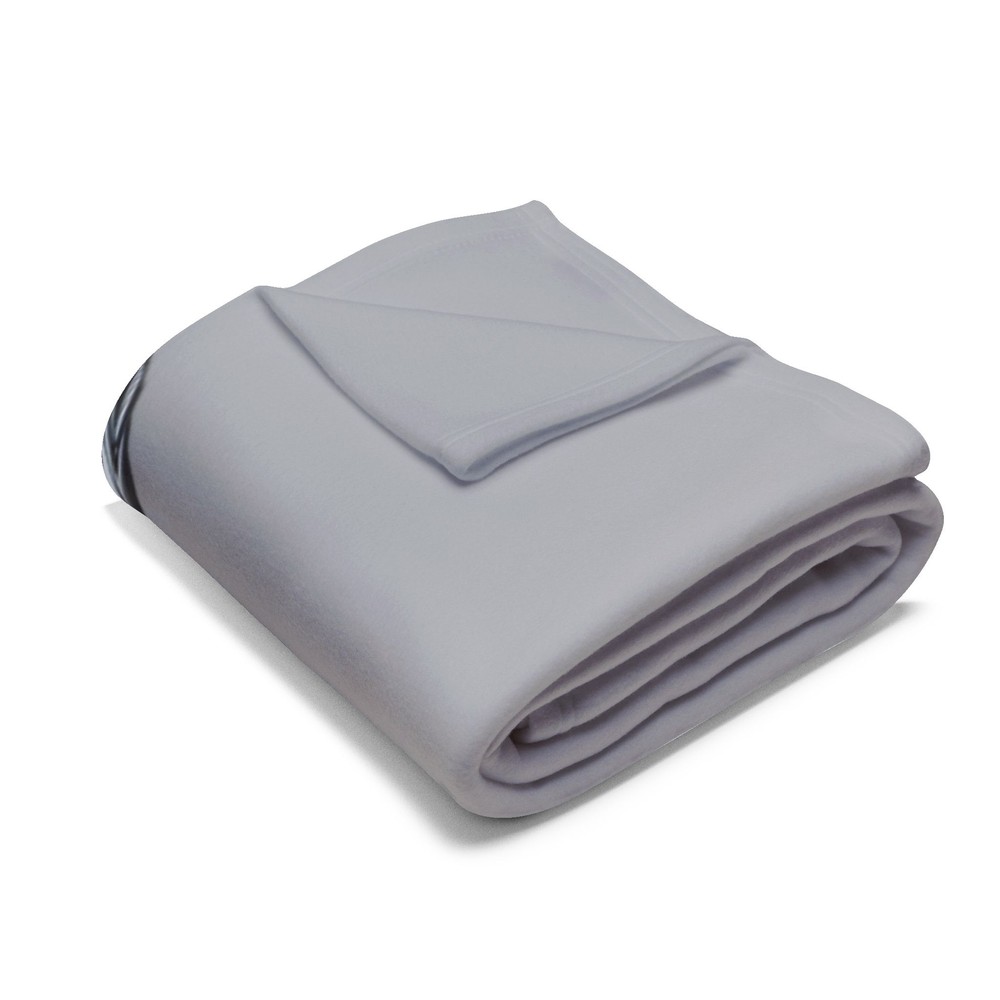 LACROSSE Gray Arctic Fleece Blanket