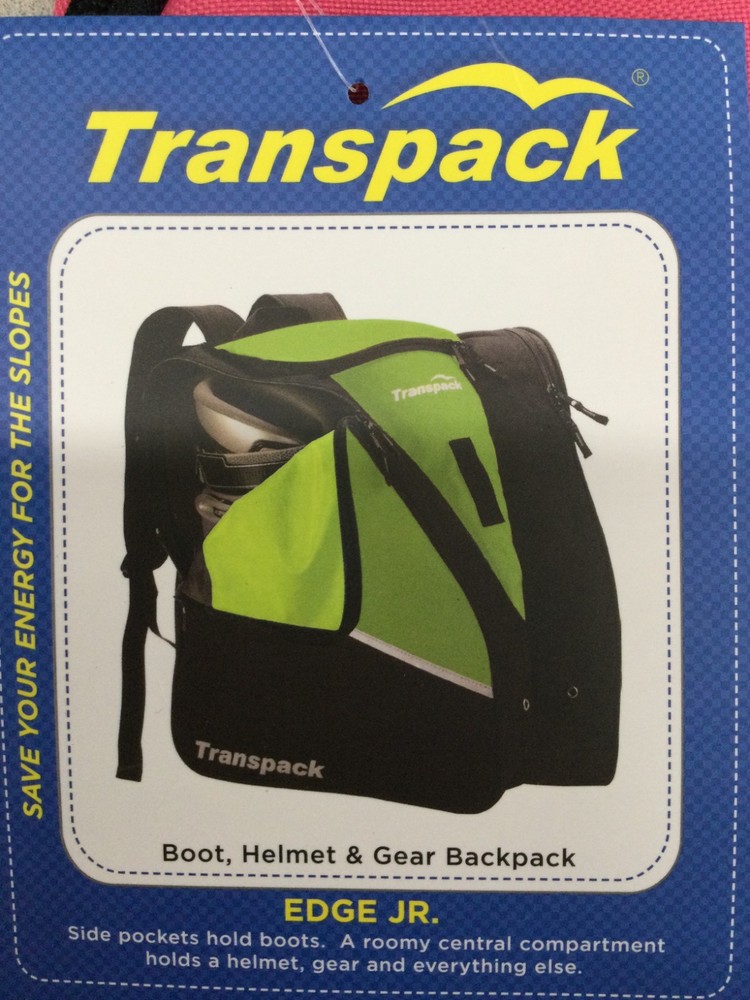 TRANSPACK EDGE JUNIOR BOOT, HELMET, & GEAR BACKPACK - PINK - ONE SIZE