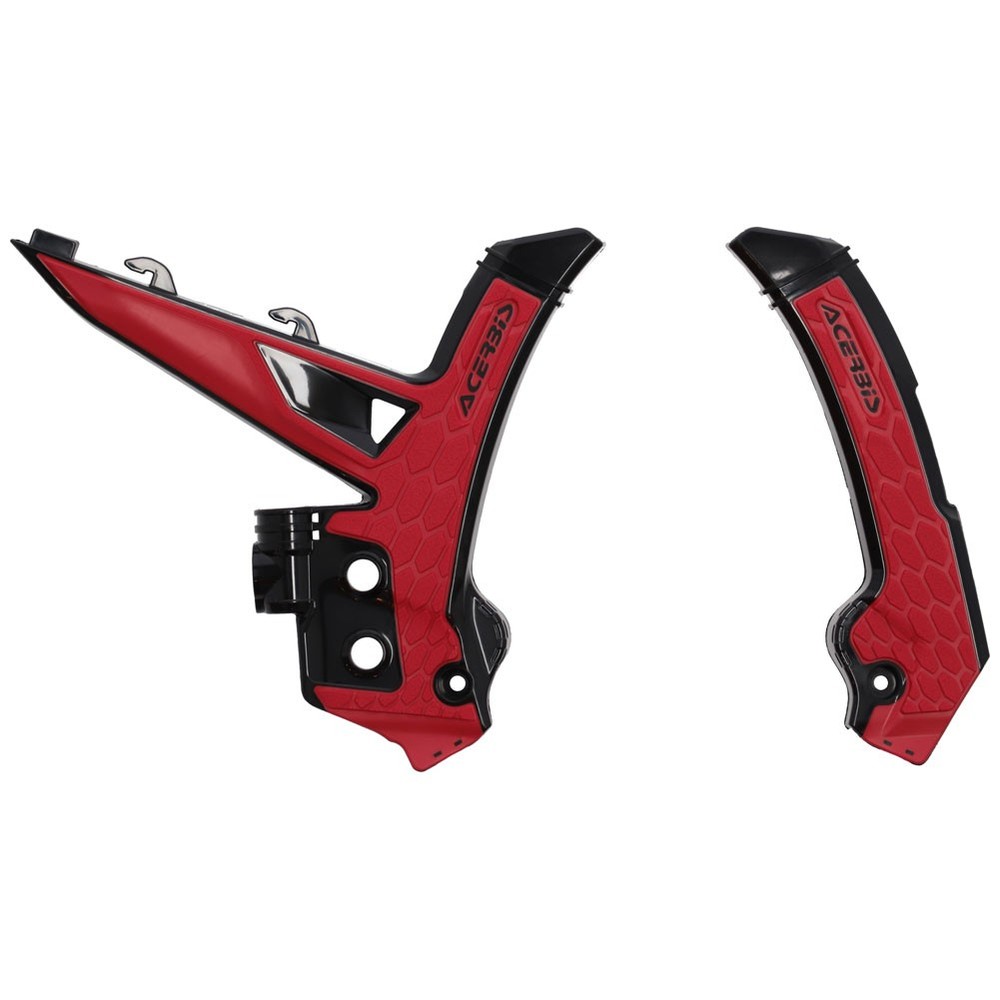 Acerbis X-Grip Frame Guards - Black/Red - Guards