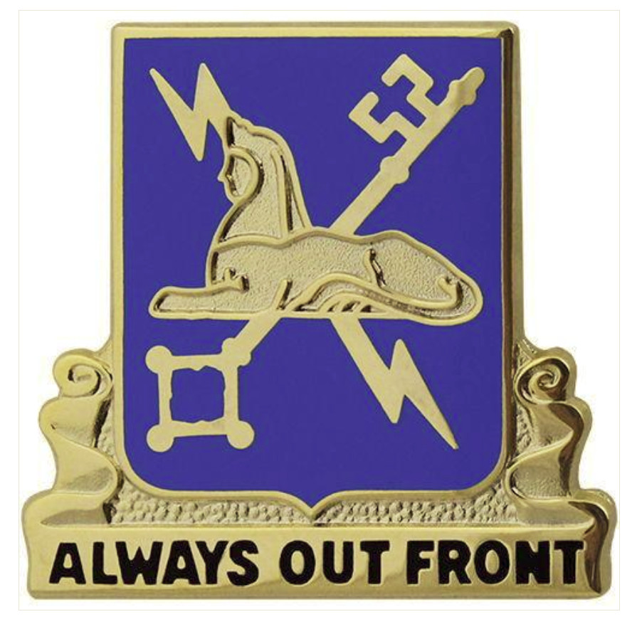 Vanguard ARMY CORPS CREST: MILITARY INTELLIGENCE - ALWAYS OUT FRONT