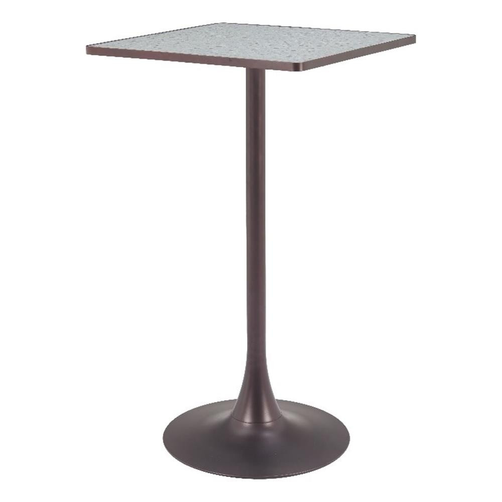 Spot Bar Table Gray & Bronze