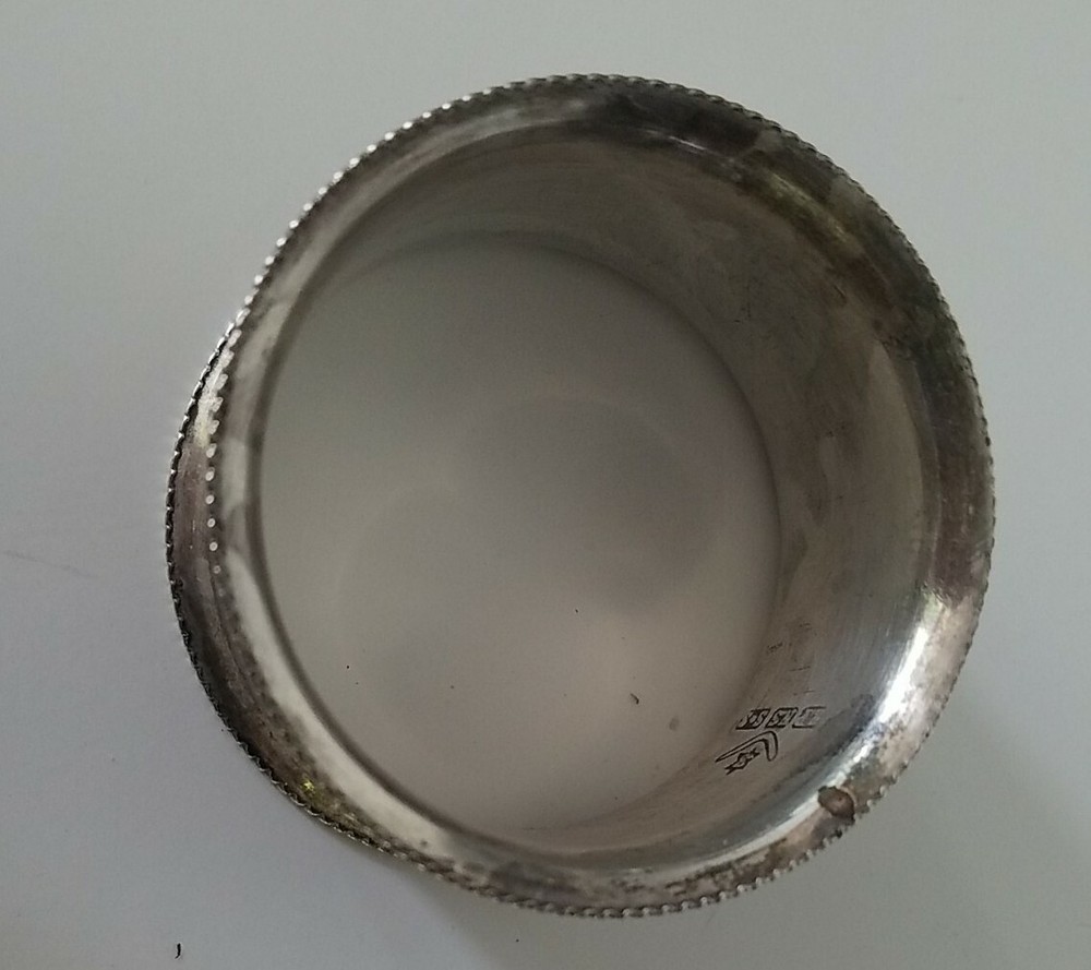 Antique silver silverplate EPNS SS Silverplate silver napkin ring