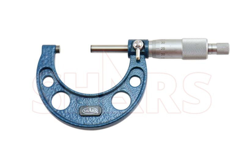 SHARS 25-50mm Solid Metal Frame Outside Micrometer NEW !}