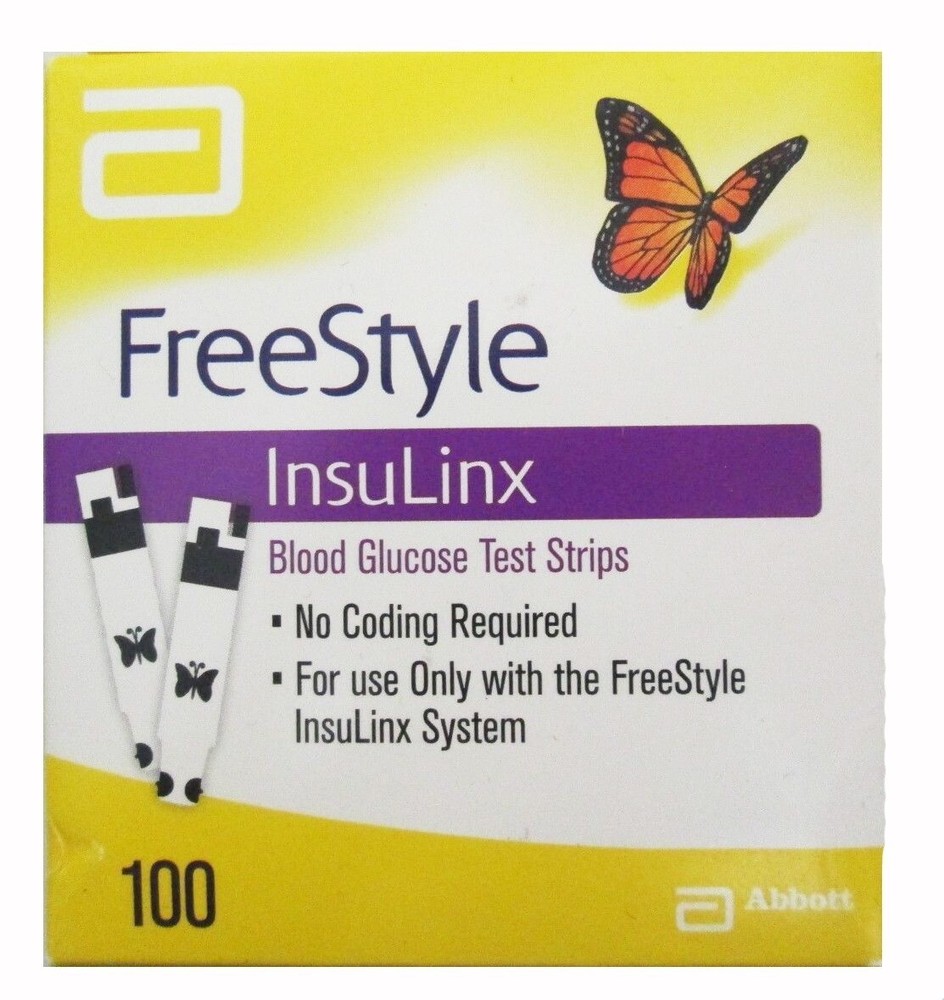 FREESTYLE INSULINX 100 - FREE SHIPPING - EXP 4+ MONTHS