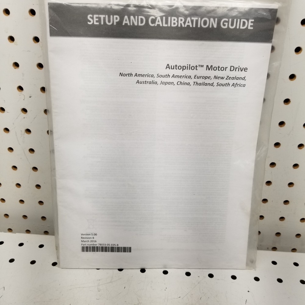 Trimble Autopilot Motor Drive SETUP AND CALIBRATION  GUIDE