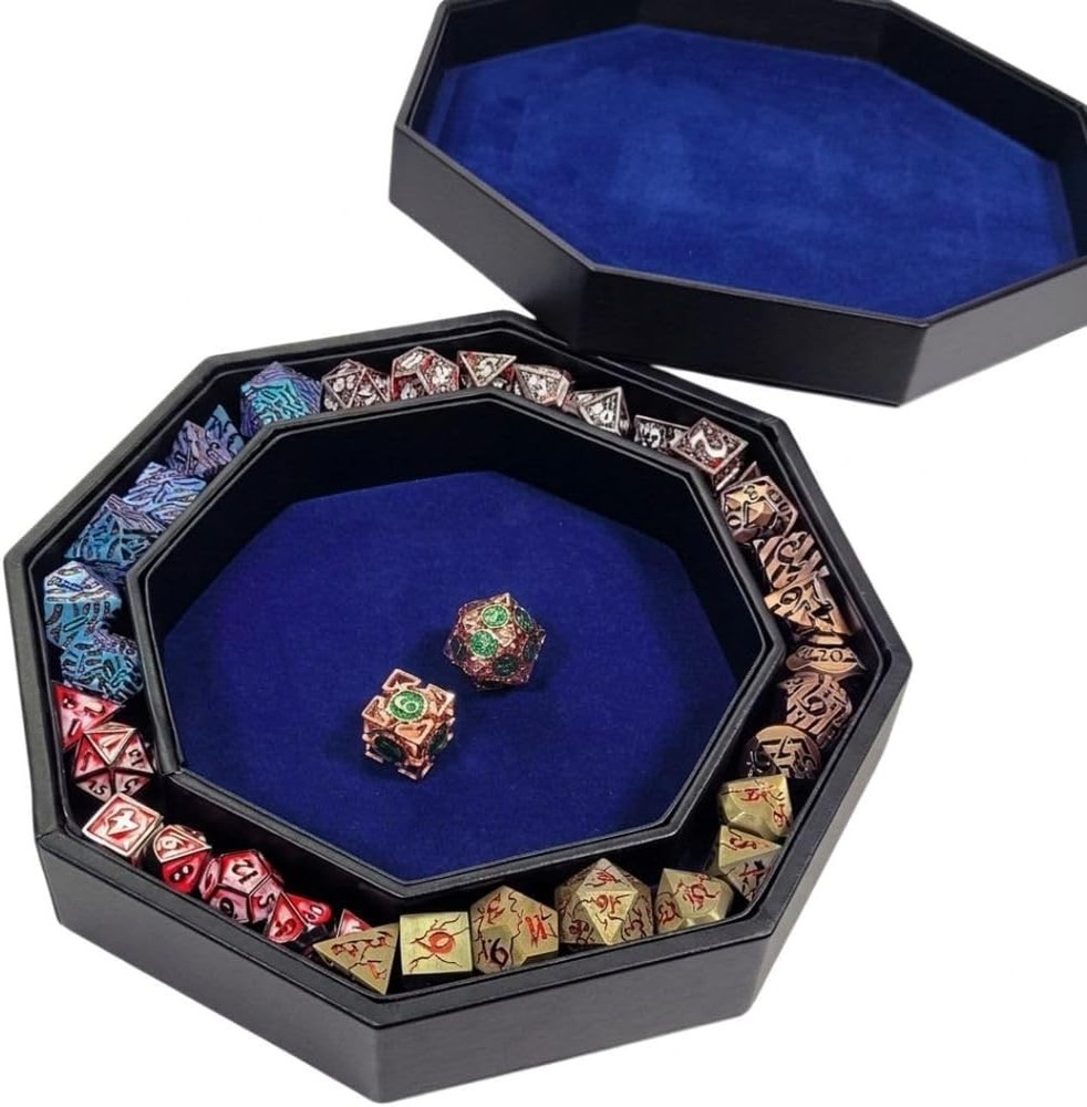 Faux Black Dragon Hide Dice Arena Tray