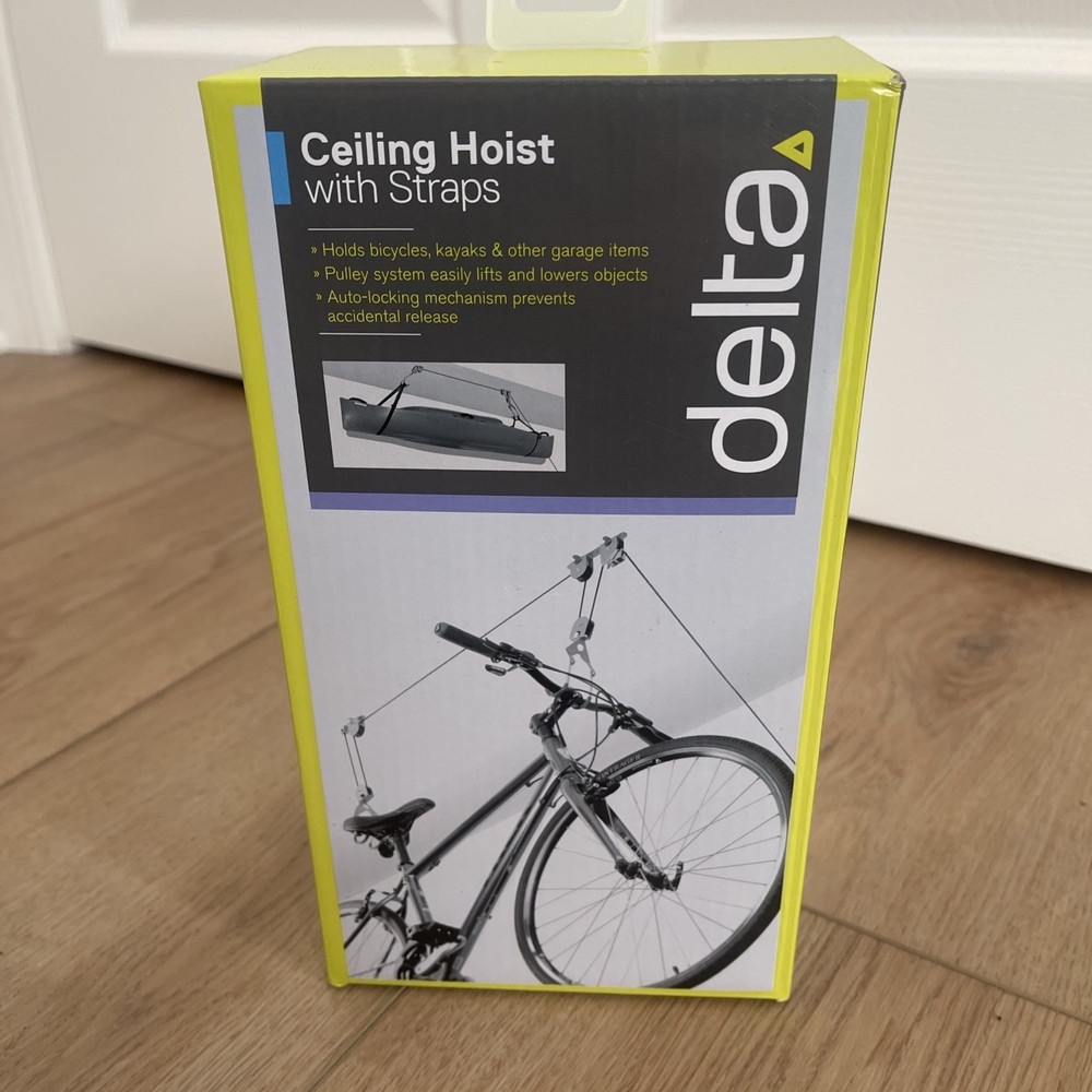 Delta Cycle Single Bike CEILING HOIST with Straps