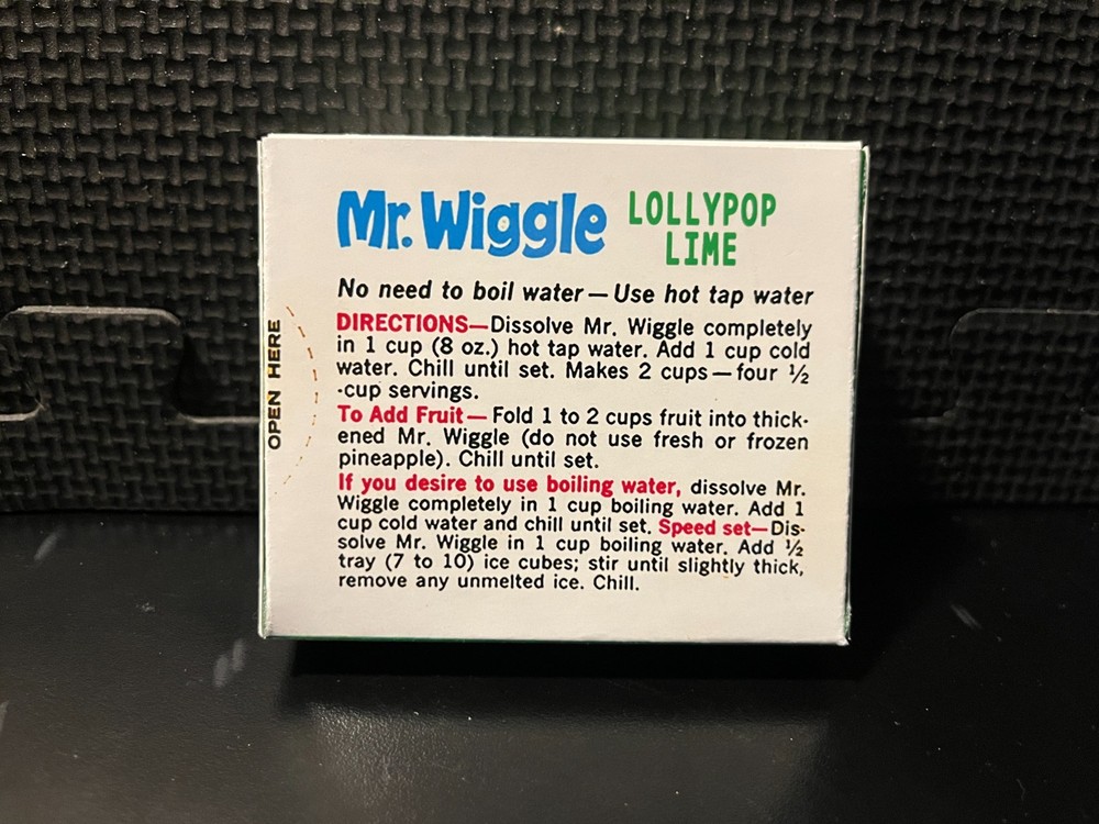 Mr Wiggle jello - empty custom design display box