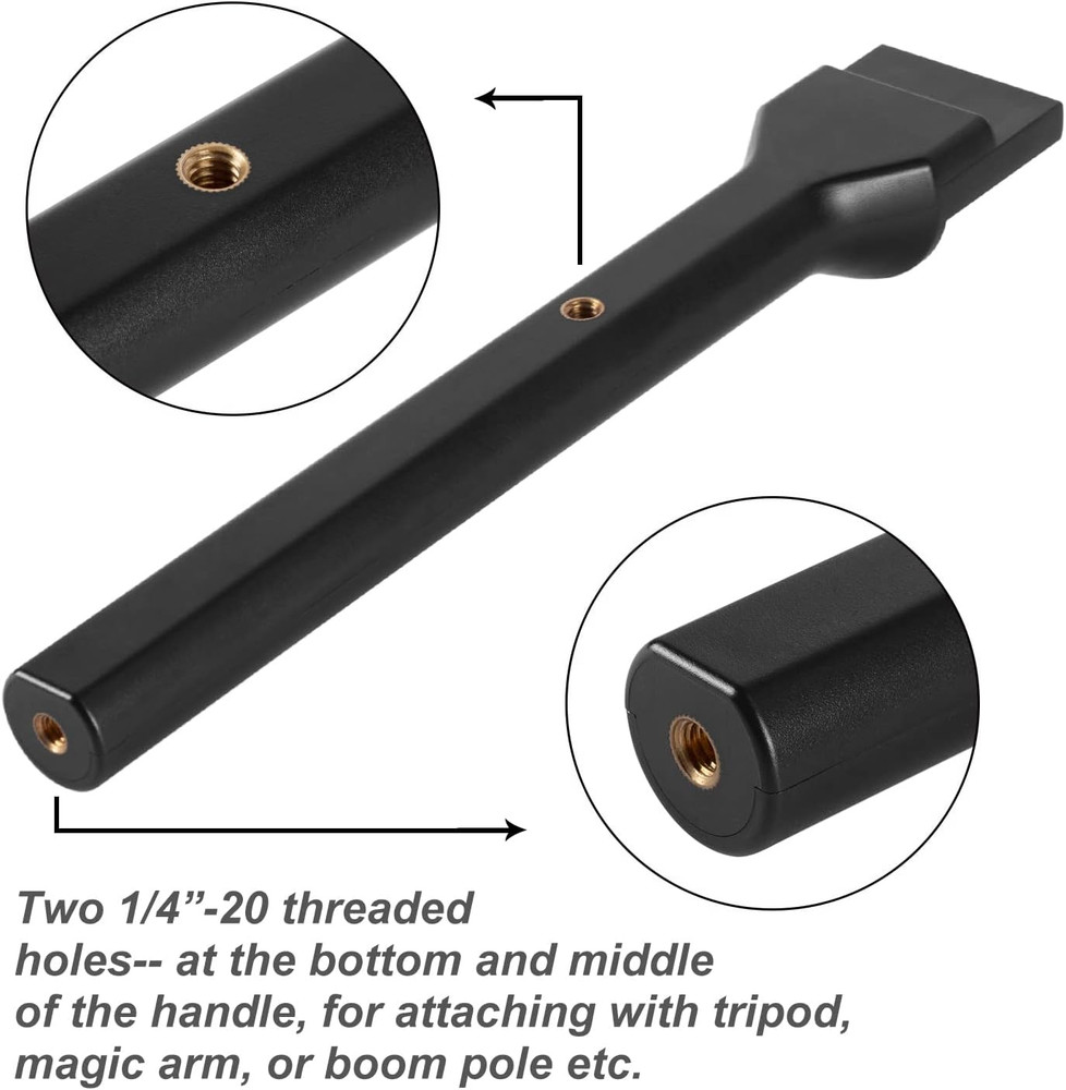 Microphone Interview Handle Interview GO Handheld Adapter with Foam for RODE Wir