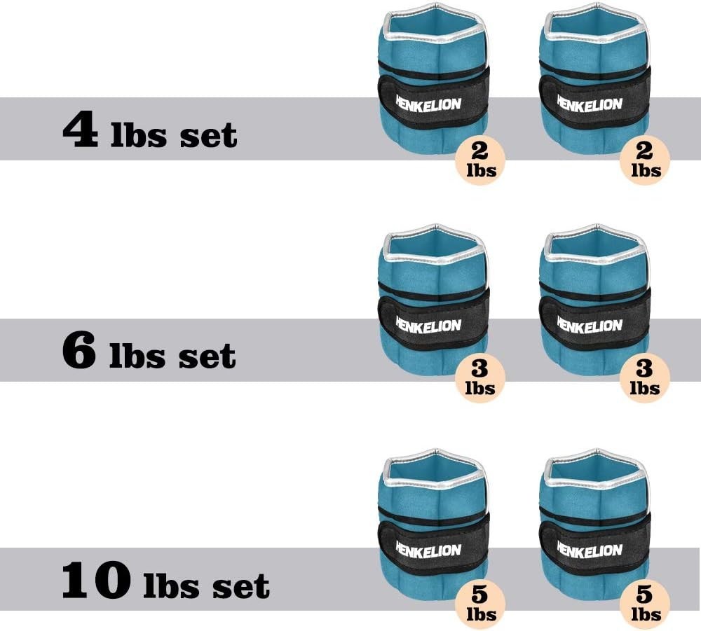 1 Pair Adjustable Ankle & Wrist Weights for Enhanced Training Experience