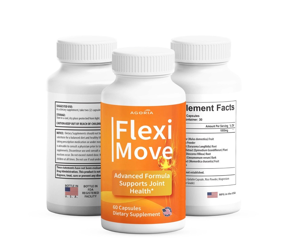 (5 Pack) Flexi Move Joint Support Advanced Formula Supplement FlexiMove Capsules