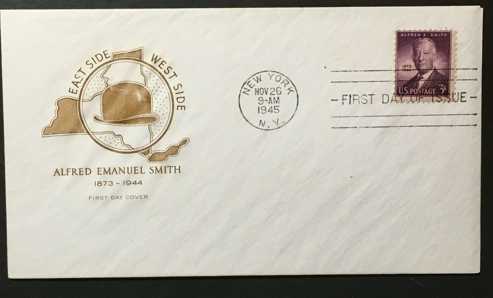 US FDC # 937 Alfred E. Smith ; Unaddressed