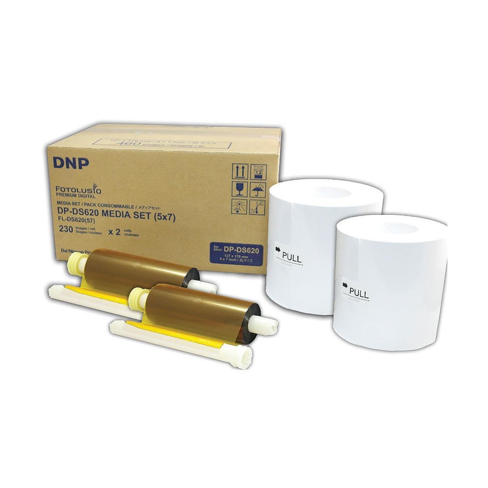 DNP 5x7" Dye Sub Media for DS620A Printer #DS6205X7