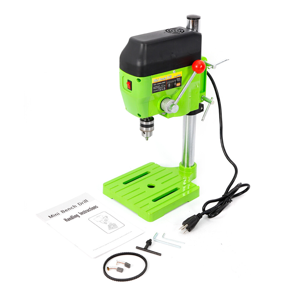 Mini Drill Press Bench Compact Small electric Drilling Machine Work 110V 480W