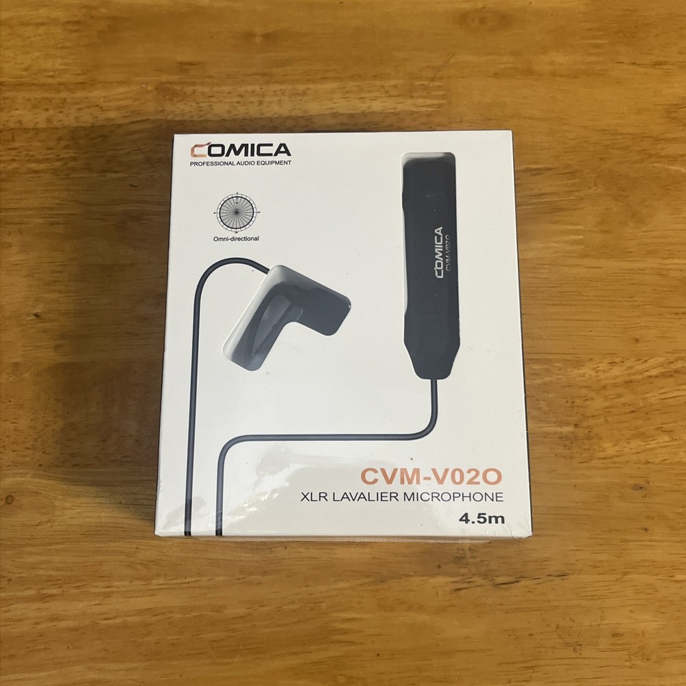 XLR 48V Phantom Power Omnidirectional Lavalier Microphone (CoMica)