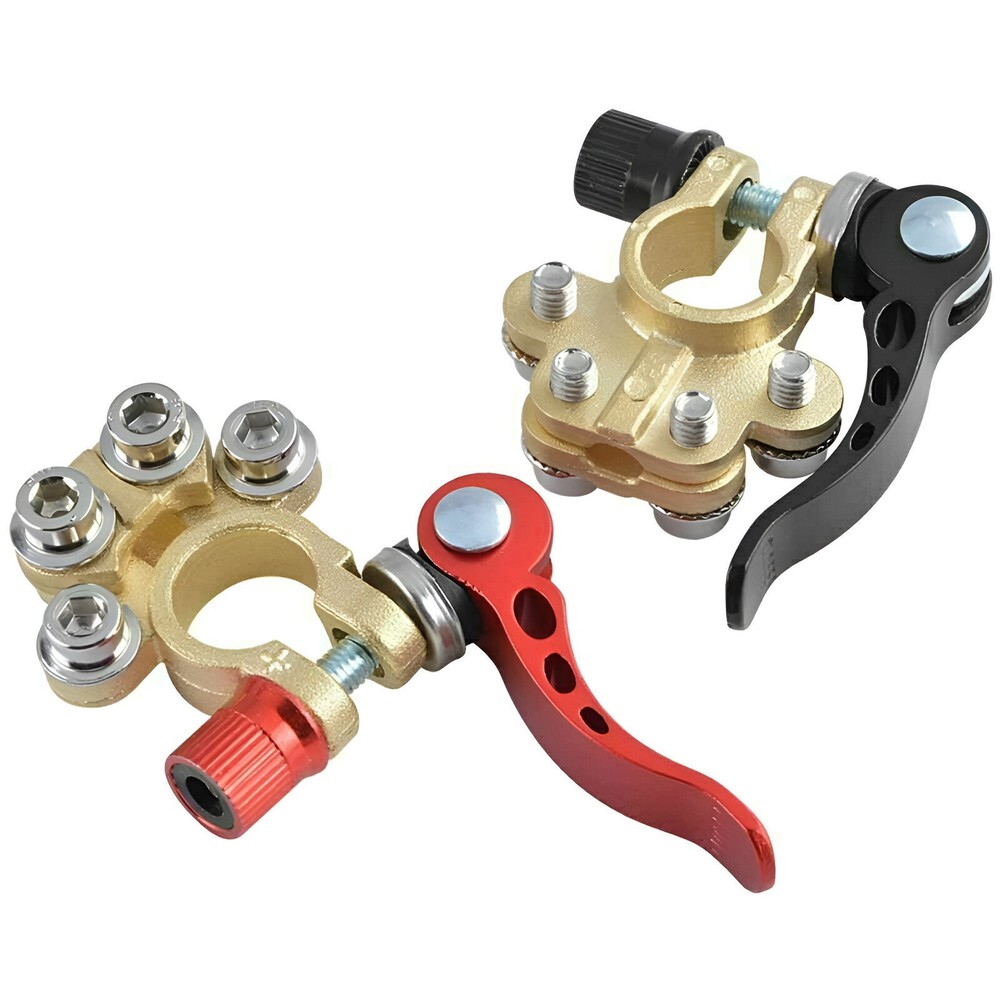 4pcs Car Battery Terminals Connector Clamp Quick Release Adjust Disconnect Tool