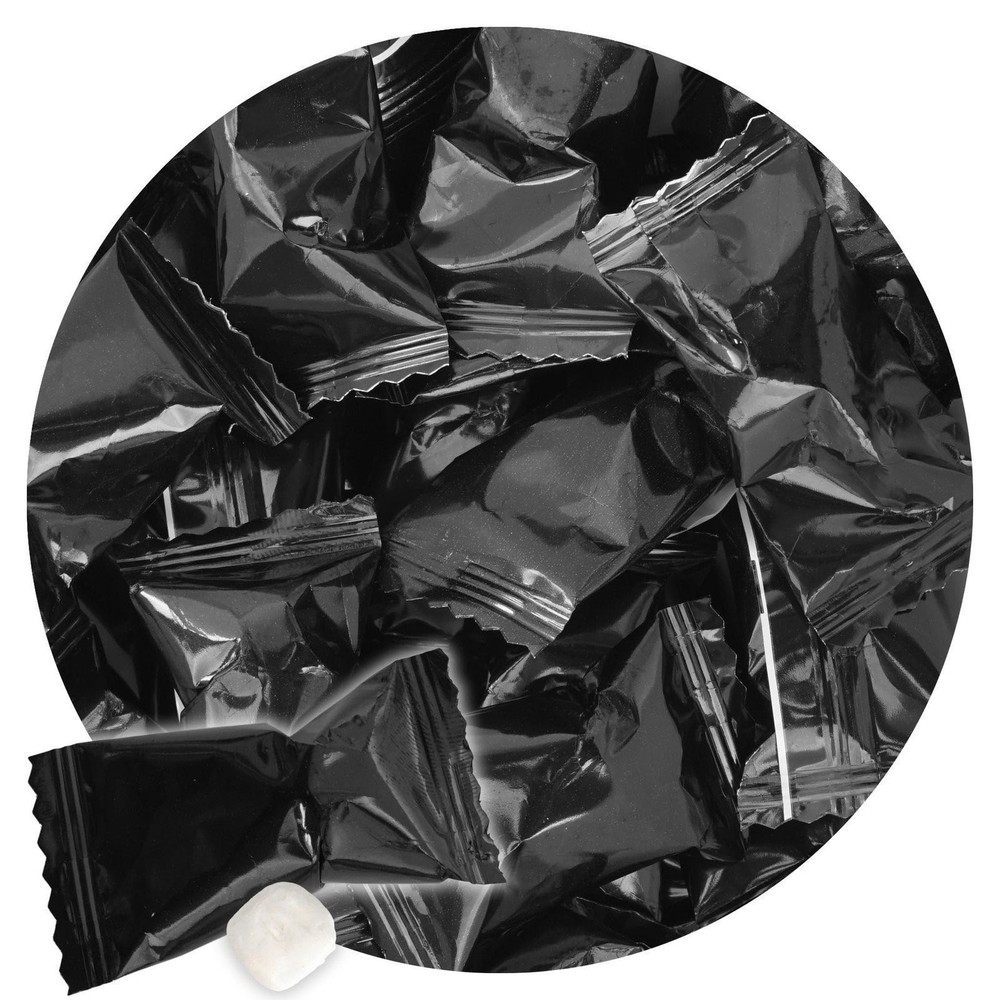 Black Buttermints, 13 Ounce Bulk Bag, After Dinner Mints, Approximately 90...