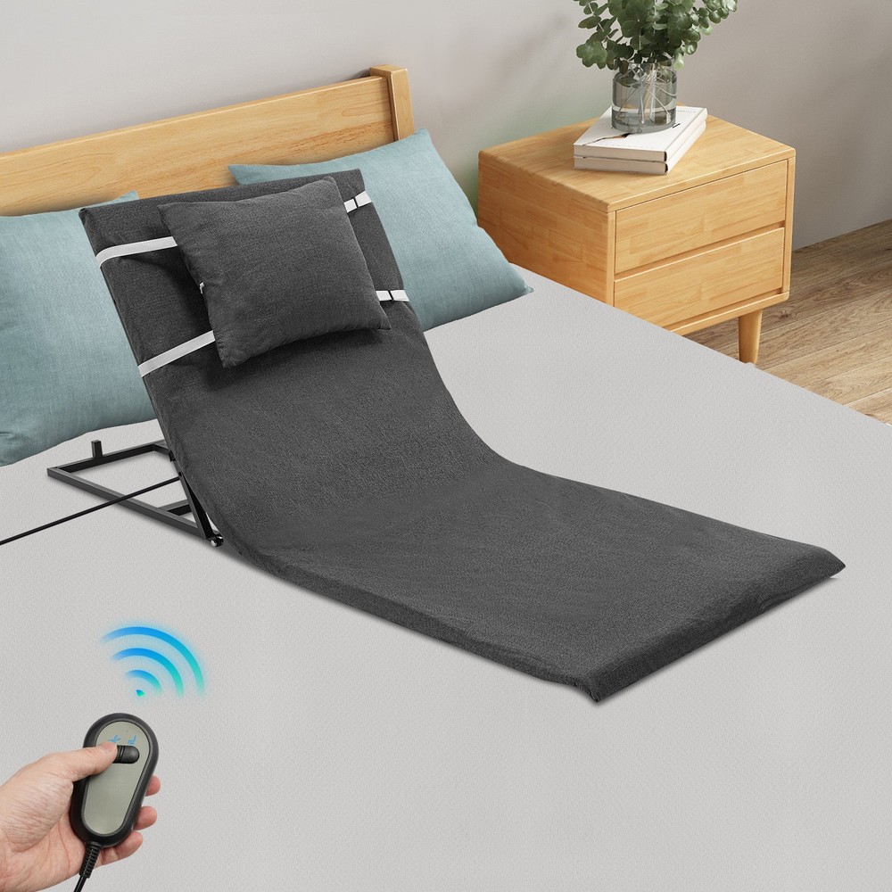 Electric Lifting Bed Backrest 2-80°Adjustable Back Rest Support For Elderly Grey