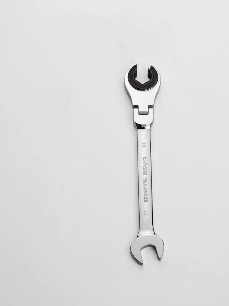 14Mm Metric Flex-Head Gear Wrench, Ratcheting Fix Combination Spanner