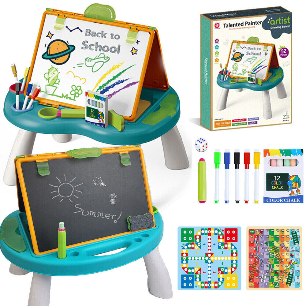 Toddlers Explore and Write Activity Desk With Double-Sided Magnetic Boards Gift
