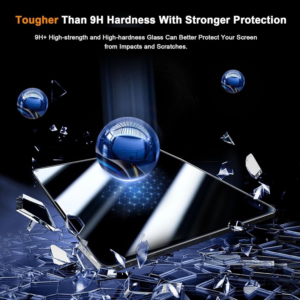 Screen Protector Compatible With iPad Pro 11 Inch (2024) [2+2 Pack]