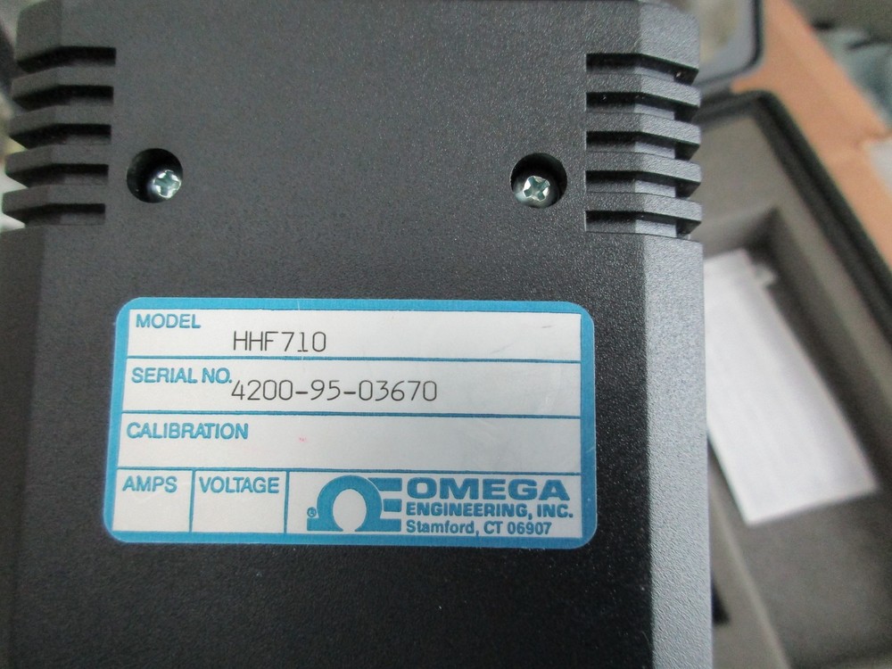 Omega Engineering HHF710 Hygro-Thermo Anemometer Complete Kit