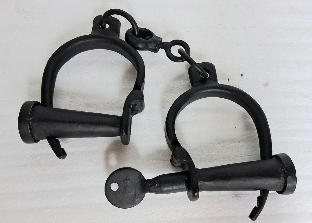 Handcuffs Cast Iron HEAVY  Home Office  Decor