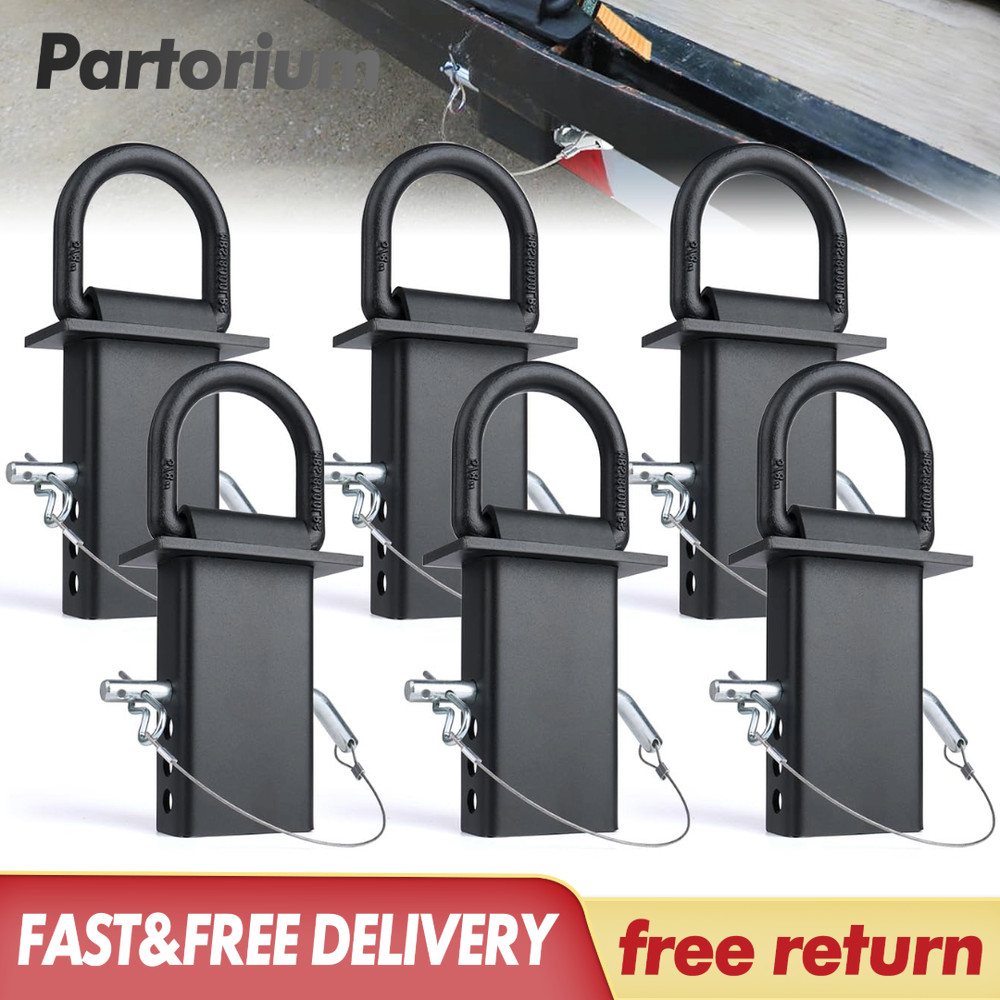 Trailer Stake Pocket D Rings 2x4 Tie Down Anchors Heavy Duty 18000lbs (6 pack)