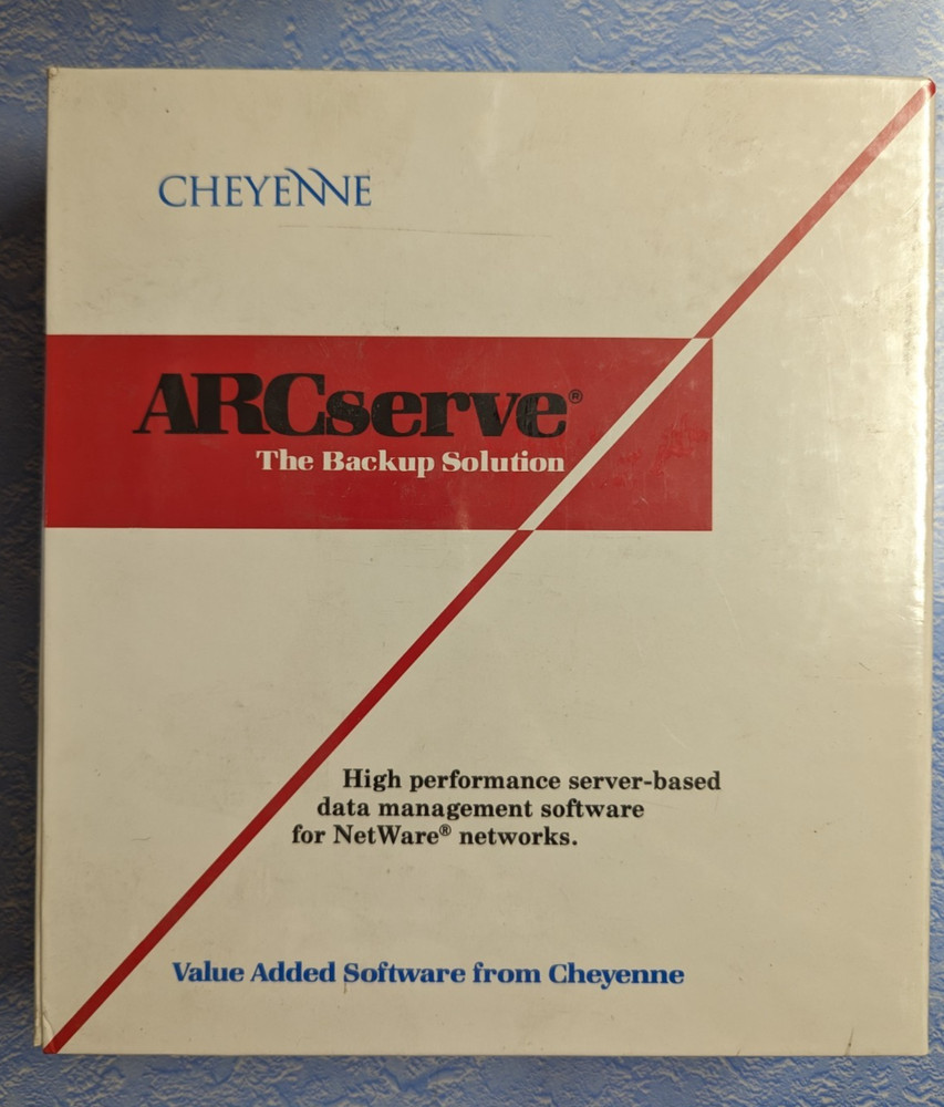 CHEYENNE ARCSERVE OPEN THE BACK UP SOLUTION - DATA MANAGMENT SOFTWARE