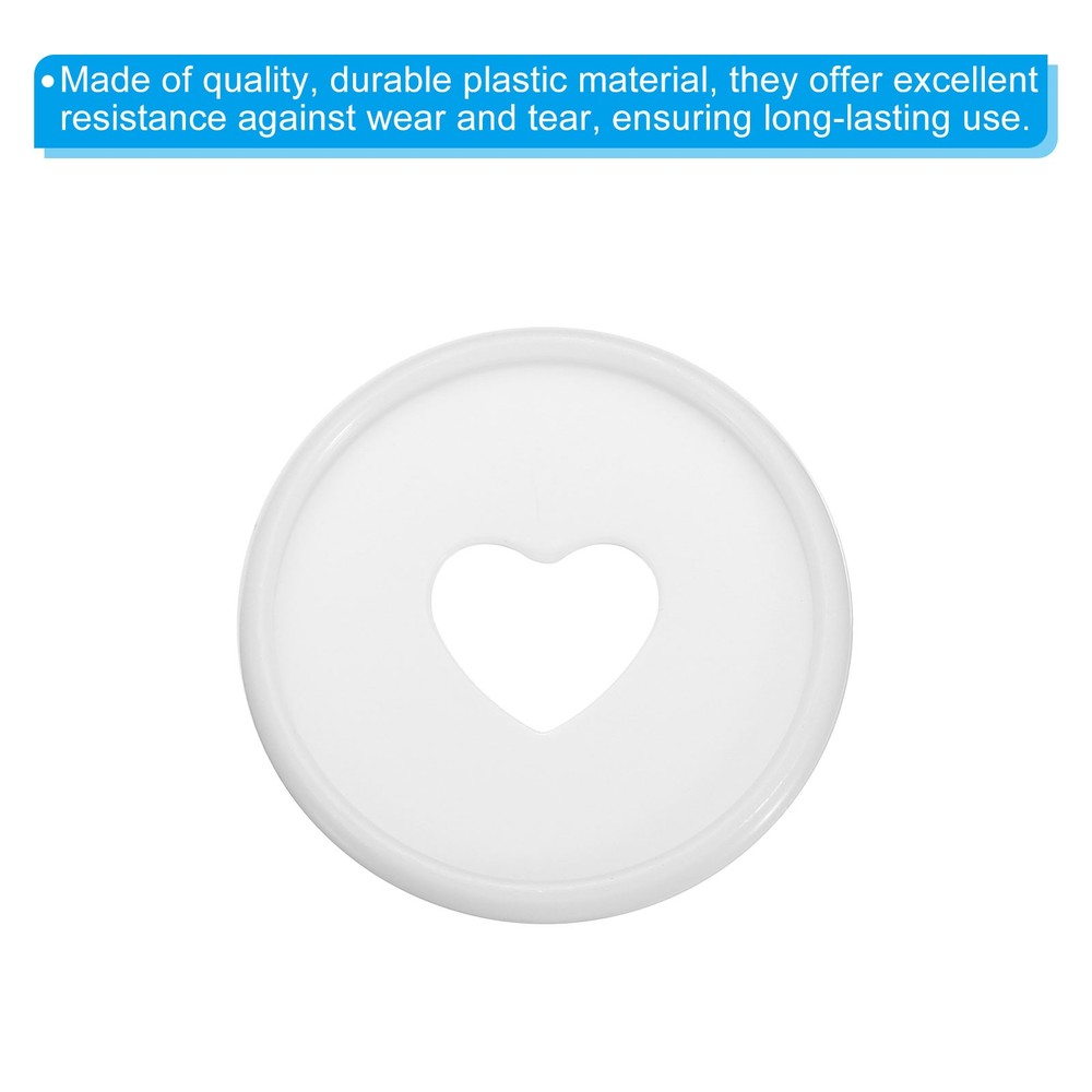 35mm Book Binding Discs 22pcs Discbound Expansion Discs Heart, White