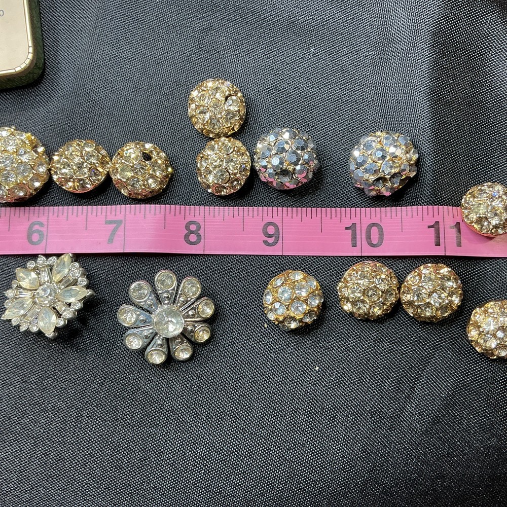 Vintage Rhinestone Buttons