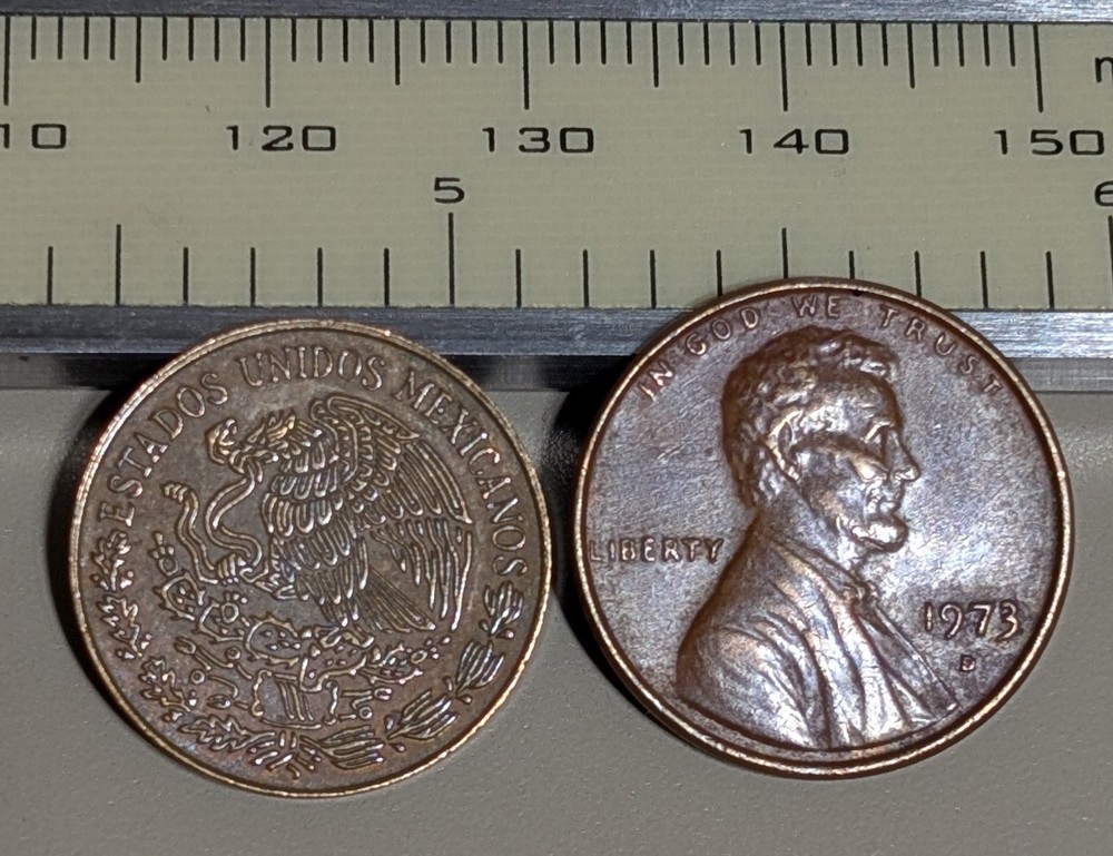 1972 Mexico 5 Centavos Circulated KM# 426