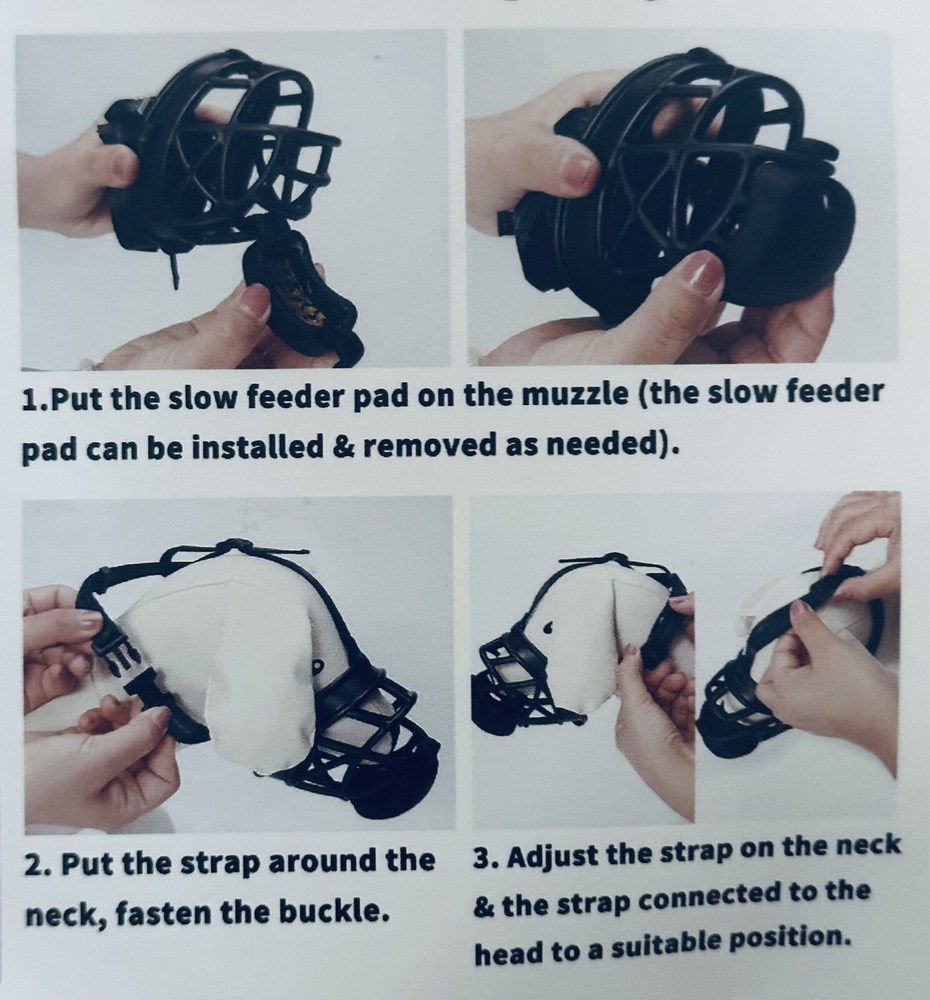 Dog Muzzle Size L BLACK