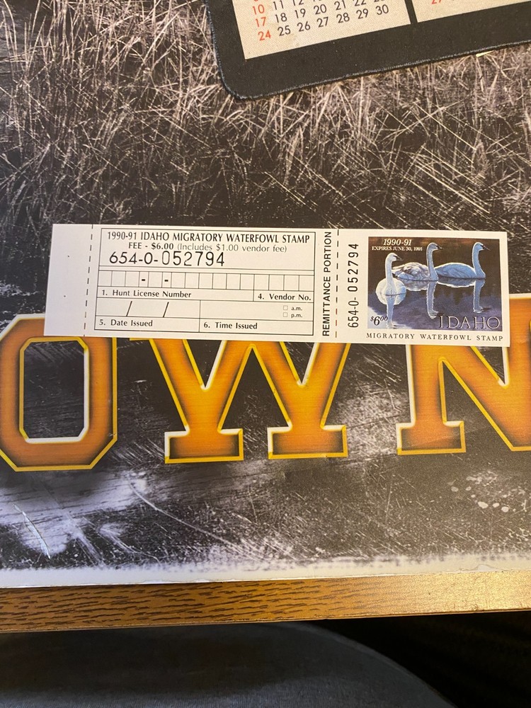 1990 Idaho State Duck Stamp, Hunter