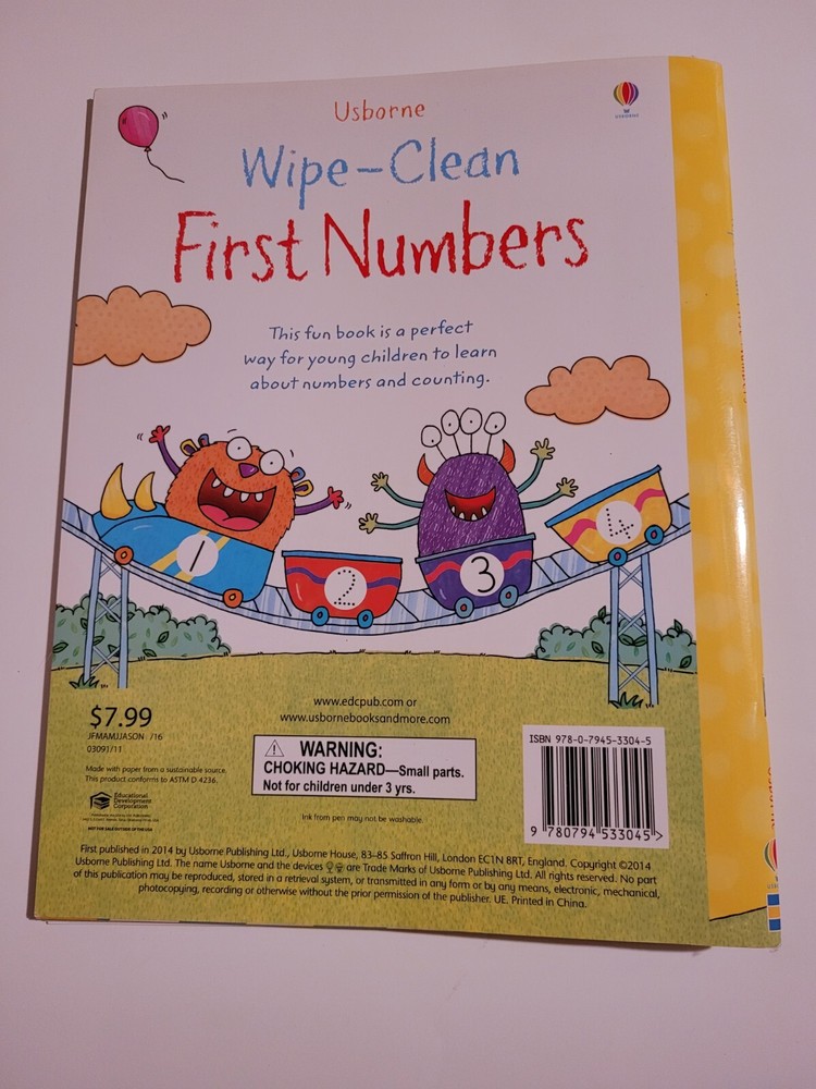 Usborne Wipe-Clean Books