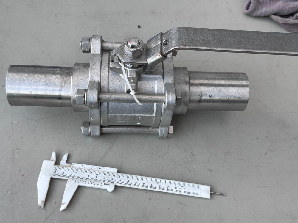 Evans 1000WOG CF 8M 2" SS Ball Valve