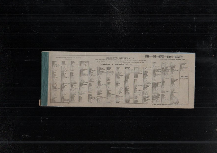 old checkbook started with 17 blank check 1948 general society collection