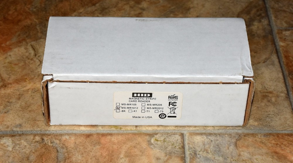 NEW HID / Mercury Security MS-MR1012 Magnetic Stripe Card Reader MR1012 Grey