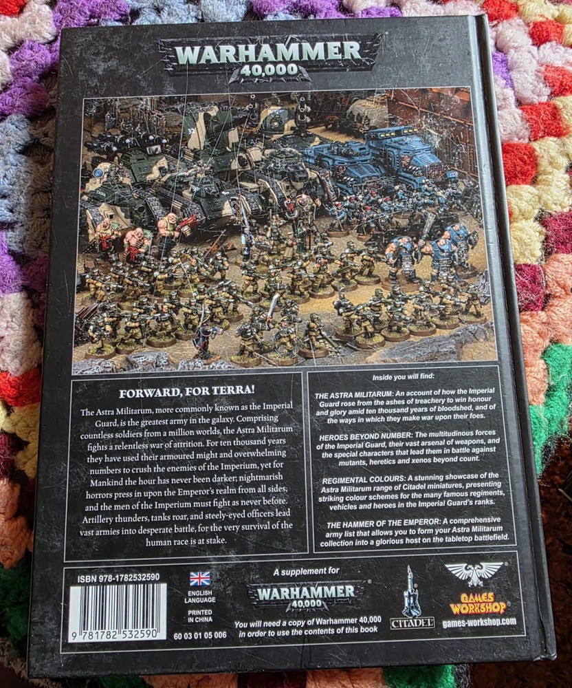 Warhammer 40k Codex Astra Militarum hardcover book