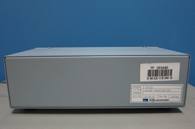 ED Laboratory CU-410A Decade Capacitor Box, 100pF-1uF, 250WV DC