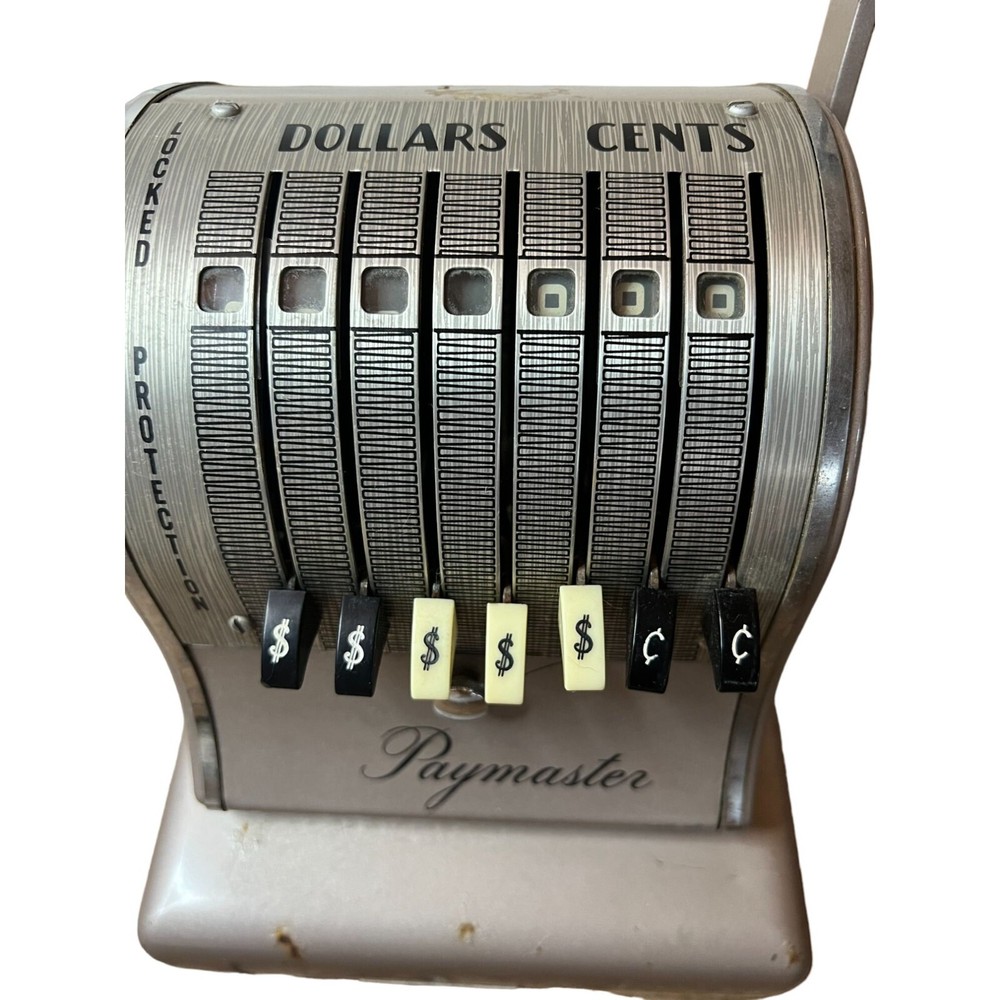 Vintage The Paymaster System Series S-600 WORKING