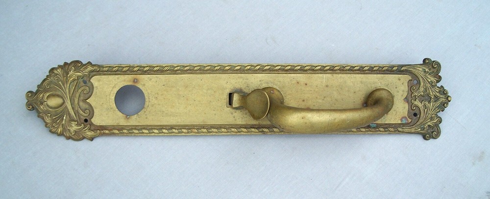 Large Brass Door Handle, Thumb Latch