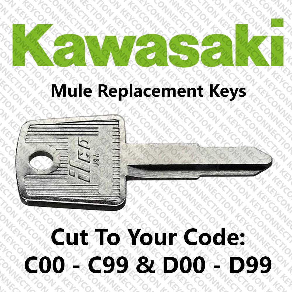 Kawasaki Mule Key Cut to Your Code C00 - D99