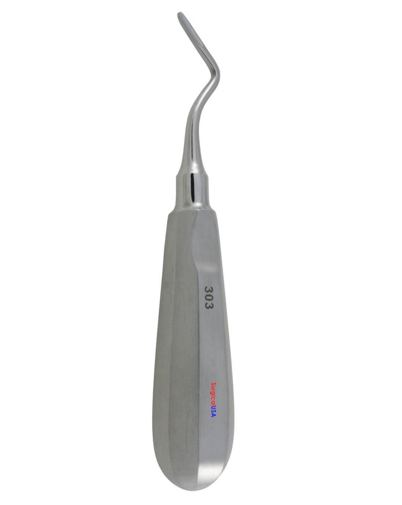 Dental Elevators Apical #303 Single End Lightweight Form Fit Handle
