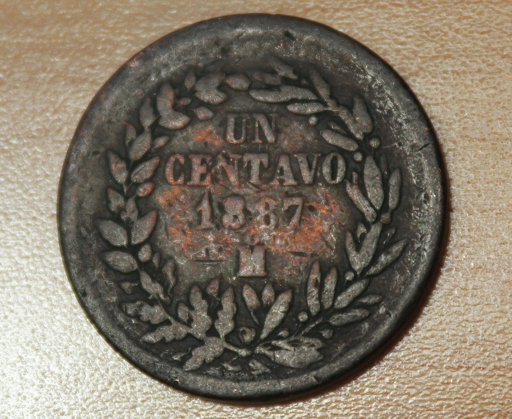 1887 Mo Mexico 1 Centavo