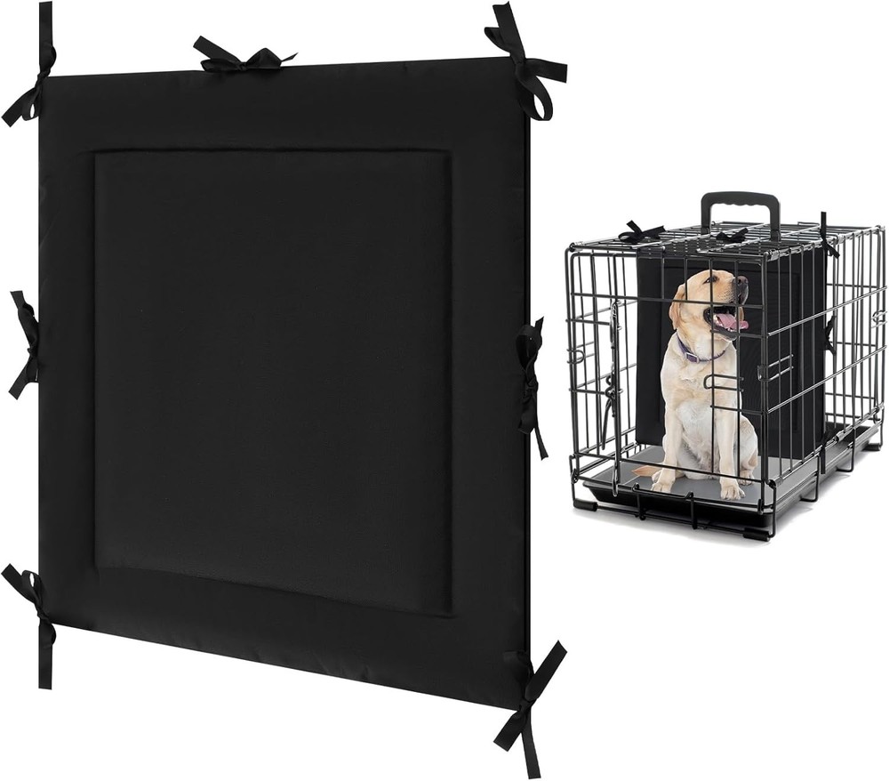 Adjustable Dog Crate Divider Panel for Medium Dogs, Black, Easy Clean, 24 Inch